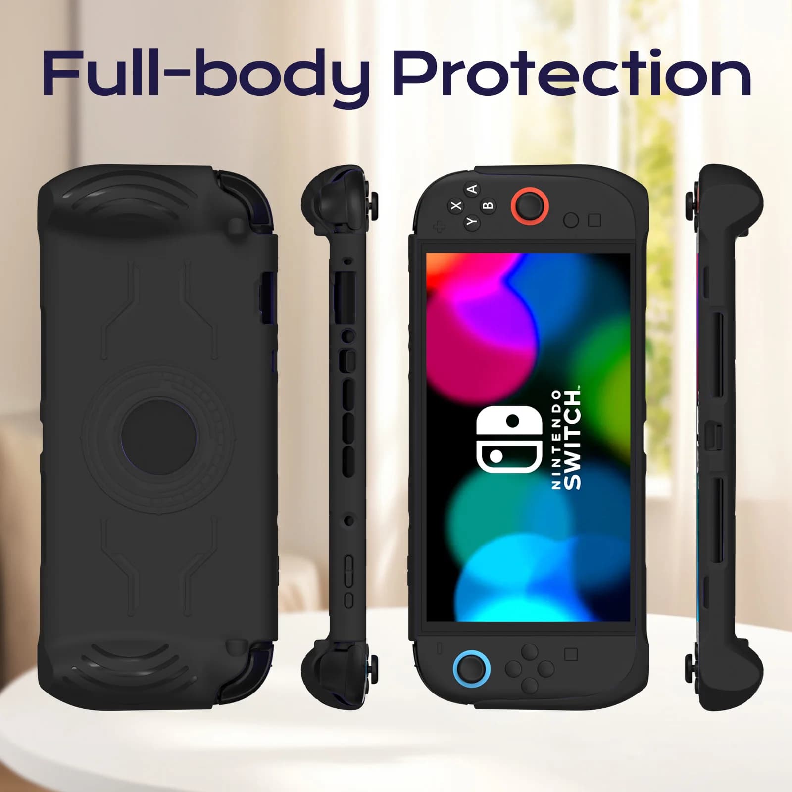 Cover Protettiva per Switch 2 (2025) con Impugnatura Ergonomica Antiscivolo, Accessori per Custodia Switch 2
