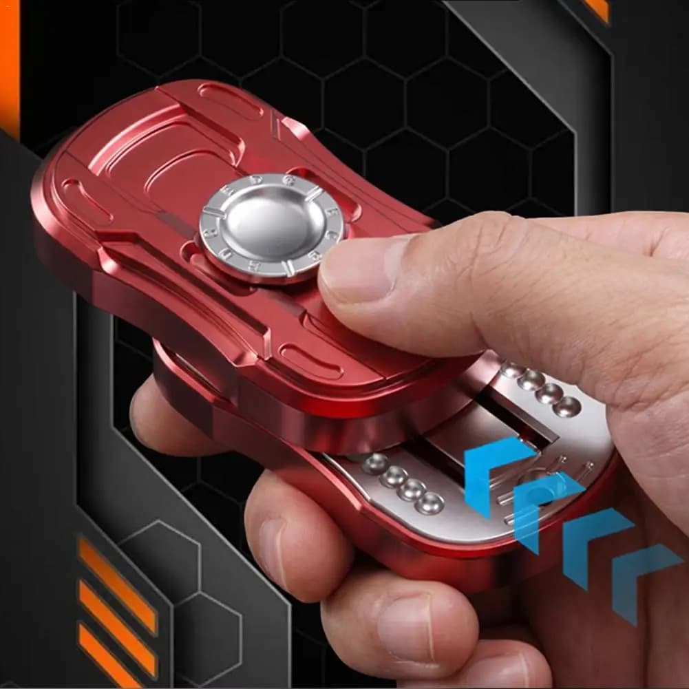 Fidget Slider EDC Push Card Mechanical Toy for Adults ADHD Anxiety Stress Relief Fingertip Gyro