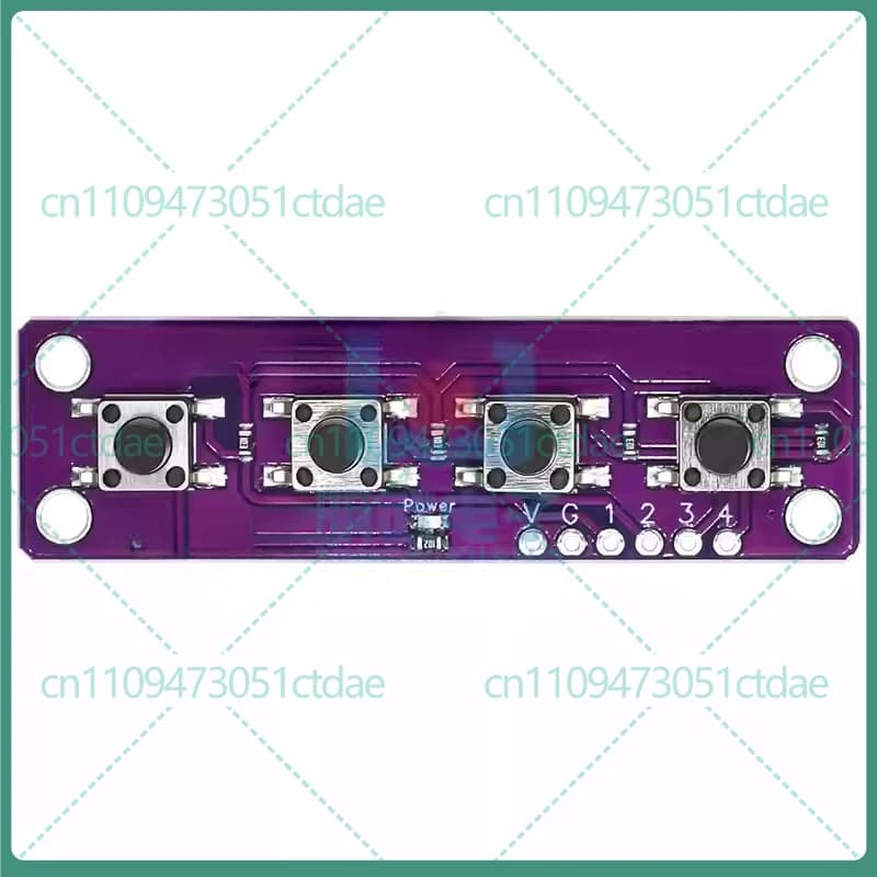 10-50 pezzi di moduli interruttori tattili a 4 vie compatibili con Arduino Raspberry Pi 51 MCU
