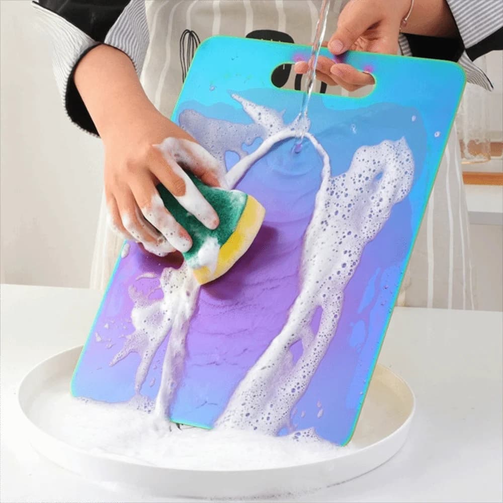 Rectangular 304 Stainless Steel Cutting Board Mold Proof Deodorized Cutting Block Double-Sided Use Chopping Board