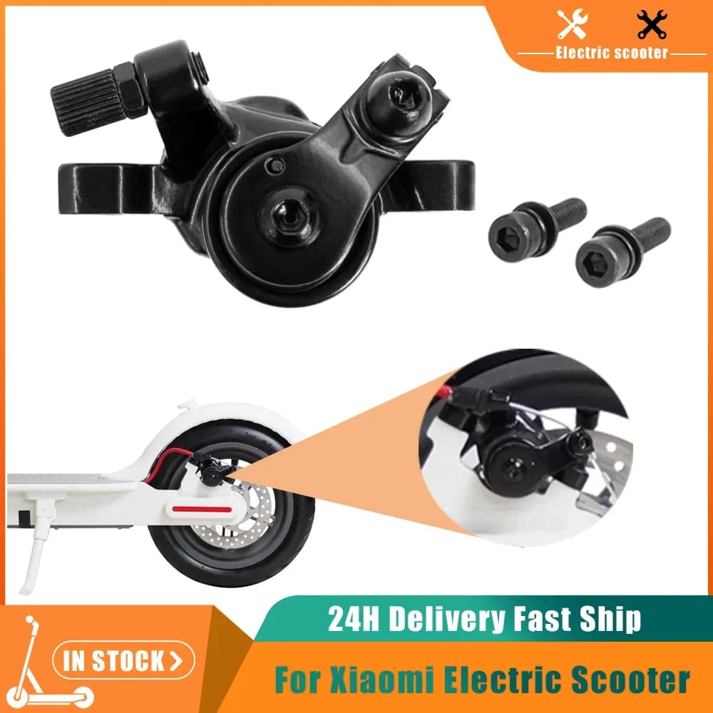 Rear Wheel Disc Brake Left Side Brake Caliper Aluminum Alloy Part for Xiaomi 4 Pro MI3 M365 PRO 1S Electric Scooter Replacement