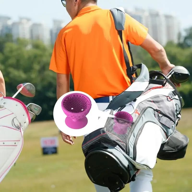 Rondella portatile per palline da Golf detergente per palline da Golf in Silicone morbido con fondo a ventosa accessori da Golf portatili multifunzionali