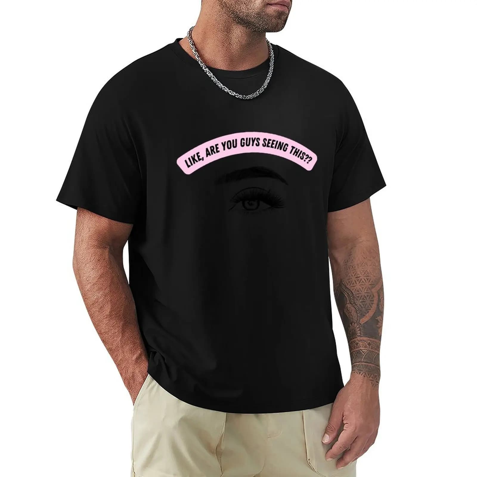 Mascara Drama T-Shirt Stylish Graphic Short Sleeve Top