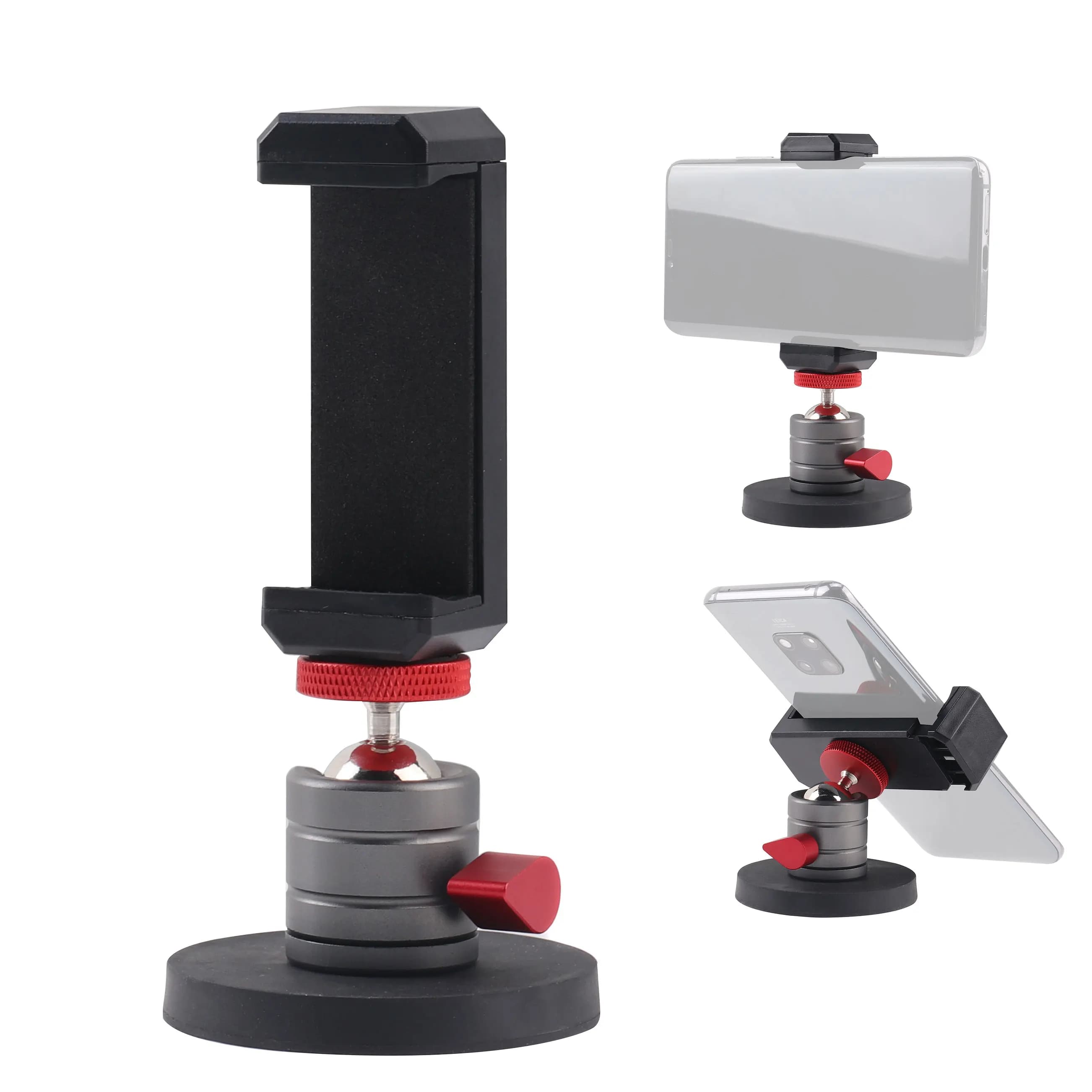 Mini all-metal spherical gimbal universal adjustment suitable for micro-SLR tripod support accessories magnetic suction fix base