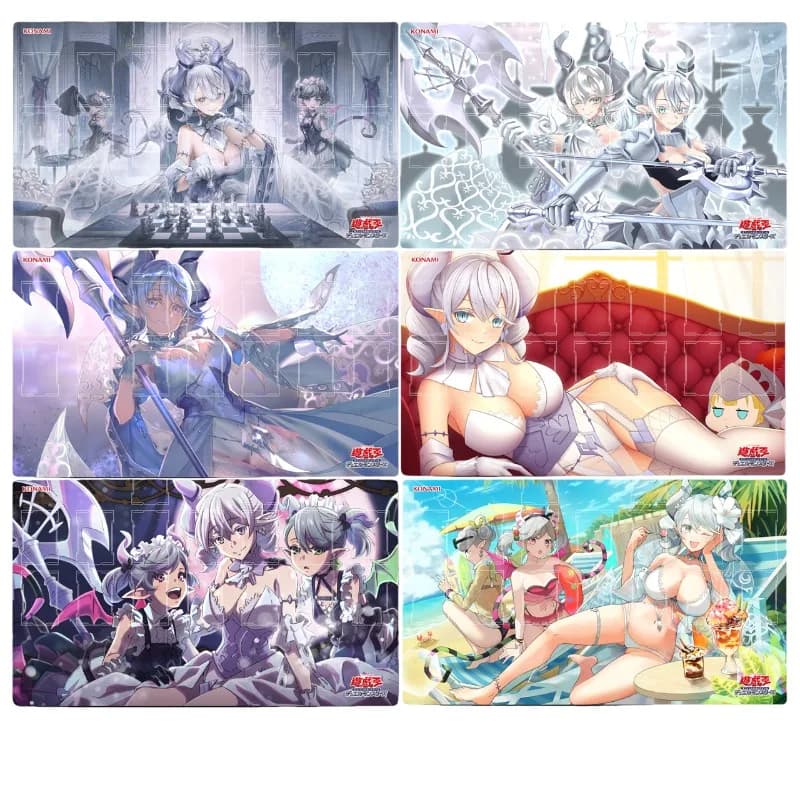 Bella Labrynth della serie Silver Castle Yu-Gi-Oh! Pad da gioco da tavolo in gomma per giocatore singolo Duel Against Playmat da 600x350 mm