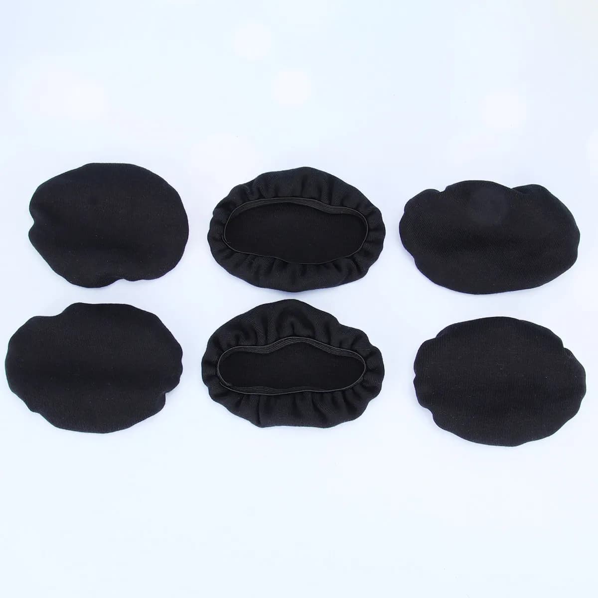 6 Pezzi Copri Auricolari Lavabili ed Estensibili in Tessuto Non Tessuto per Cuffie Over-Ear, Auricolari da Aviazione e Gaming 9-11cm, Confortevoli