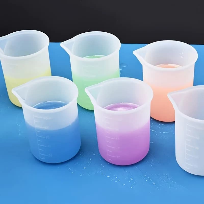5 pezzi, misurino, misurini per liquidi in silicone, misurini per liquidi da cucina, misurino multifunzione per cuocere al forno