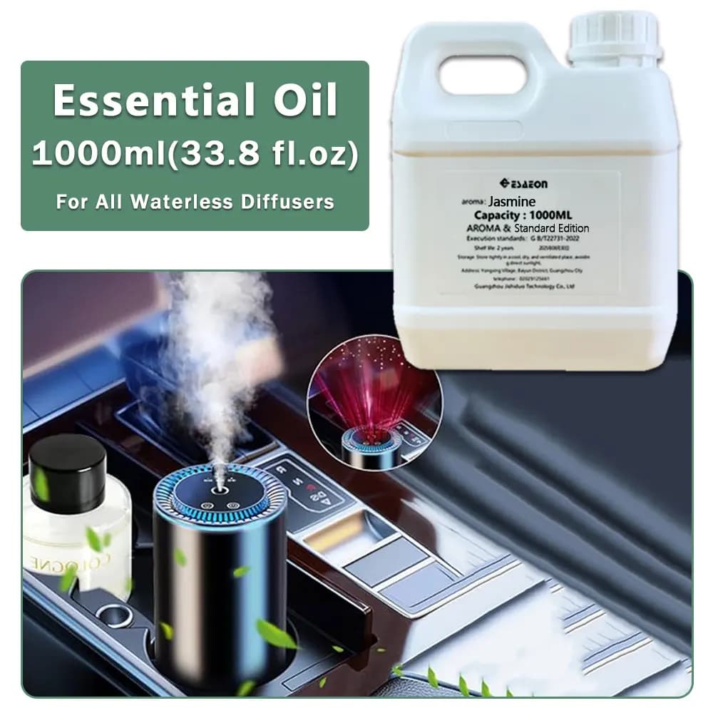 ESAEON Essential Oils, For All Waterless Aromatherapy Machines, Hotel Household Aroma Machine Oil, Jasmine - 1000ML(33.8 fl.oz)