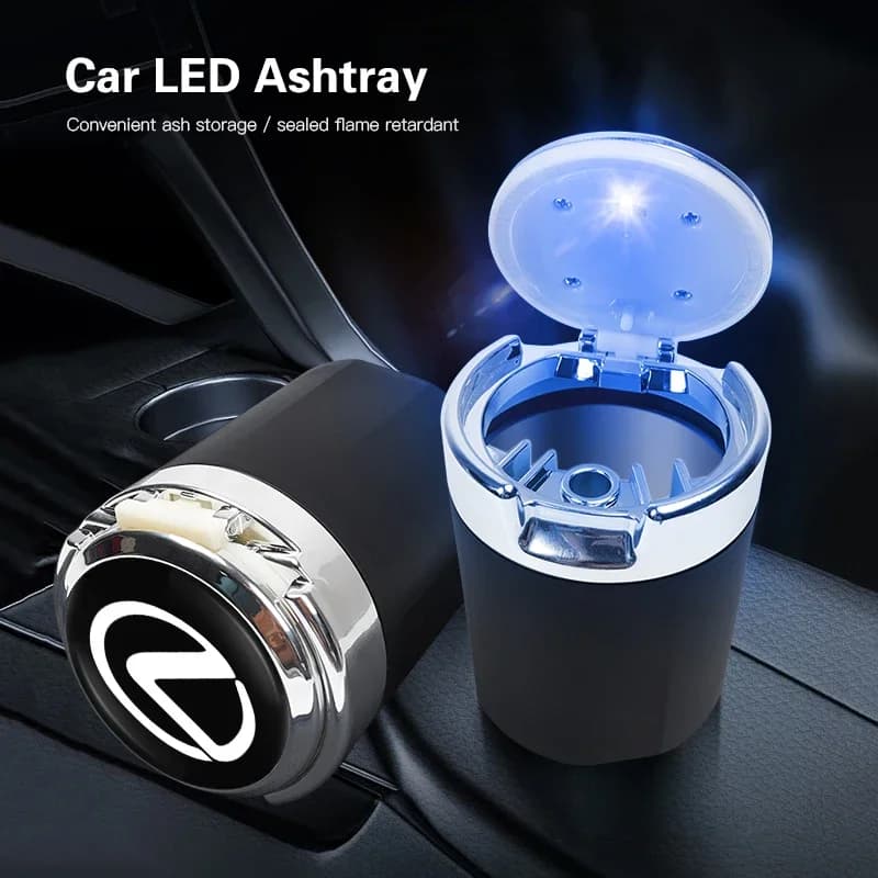 Portable Car LED Ashtray Universal Ashtray Cigarette Ash Holders Cup For Lexus F SPORT LBX NX RX 350h 450h ES UX 300e GS GX IS