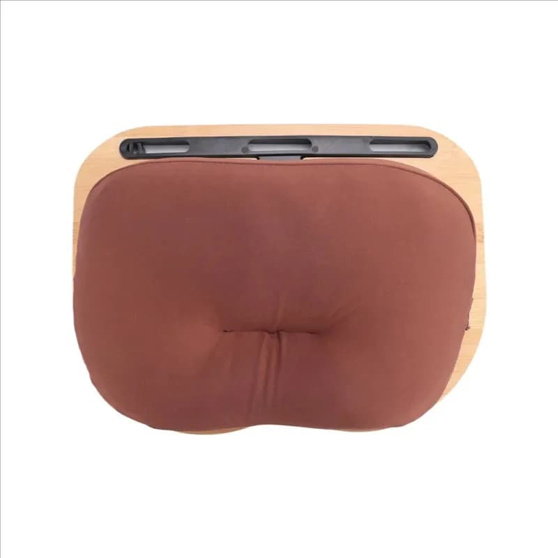 Scrivania per laptop con cuscino, parti del supporto per laptop con slot per tablet, tavolo da letto per computer da viaggio, supporto per laptop fino a 14 pollici