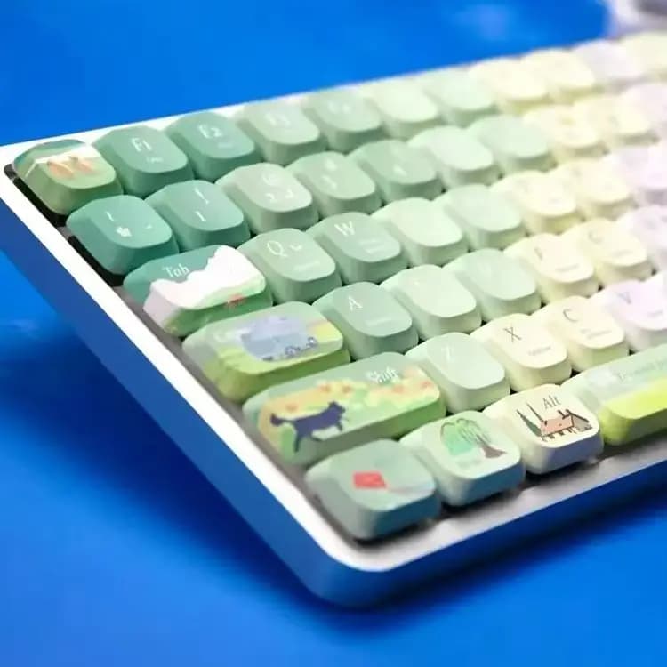 Low-profile drivers 120 keys 5MM ADA Keycap Double Shot PBT Copritasti per MX Switch 60% 65% 75% Gamer Mechanical keyboard Cap