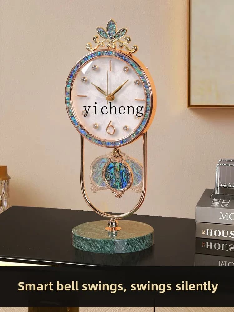 DS luce decorazione di lusso nuovo orologio da seduta arte pendolo desktop armadio europeo ornamento da tavolo
