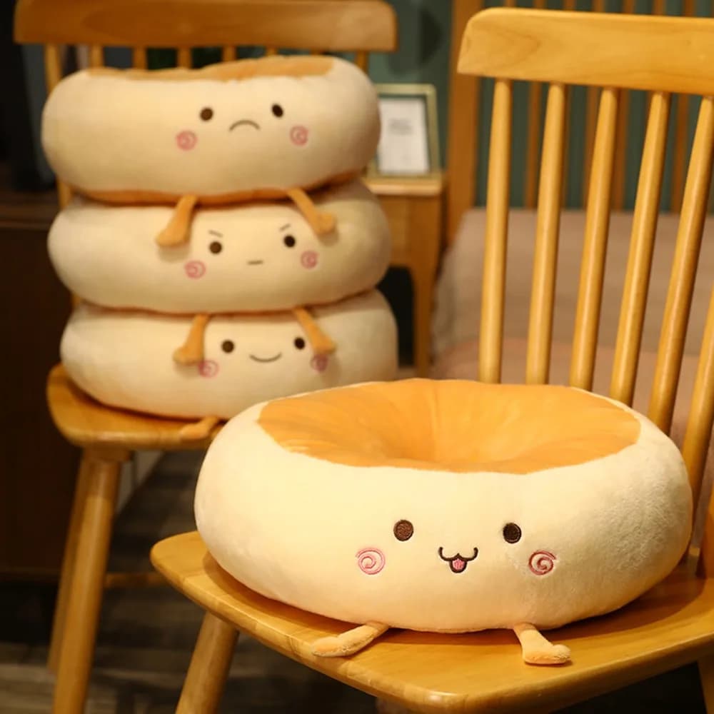 Simpatico cuscino per sedile in cotone PP, ciambella morbida e addensata, tappetino per ufficio, cuscino per sedia rotondo e traspirante, Tatami