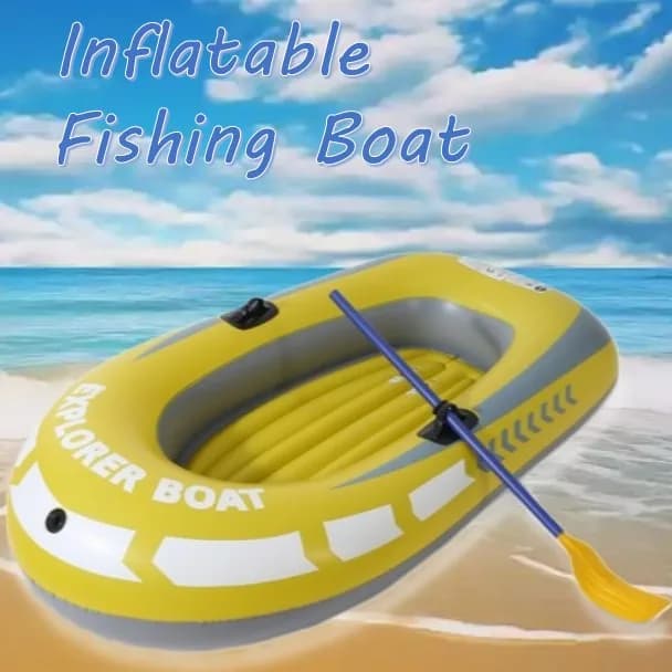 Letto gonfiabile per kayak doppio con pompa a mano a pagaia PVC Waterplay Canottaggio Pesca Alla deriva Surf Gonfiabile Kayak Barca Canoa