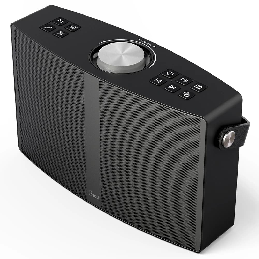 Altoparlante Bluetooth Portatile per Karaoke da 30W con 2 Microfoni, Super Bassi e EQ Multipli per Casa