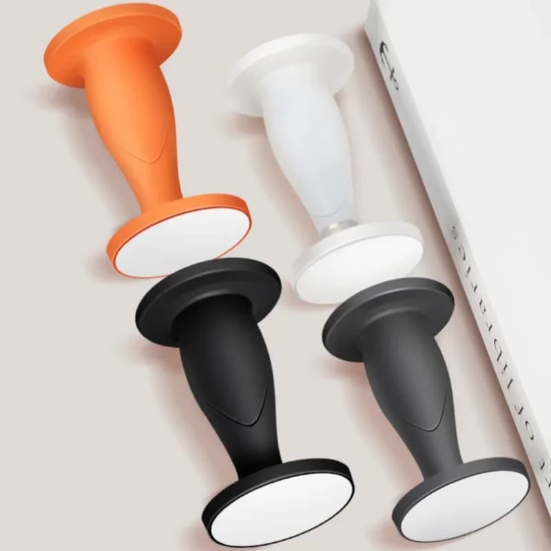 Nuovo fermaporta senza punzonatura - Fermaporta anti-collisione per porta in silicone per fissaggio posteriore bagno/porta