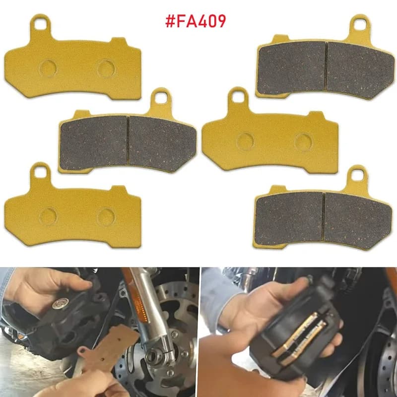 FA409 pastiglie freno anteriore + Kit cambio posteriore adatto per 2008-2018 Harley Davidson FLHX Street Glide ,VRSCDX/VRSCF-6 pz/Set
