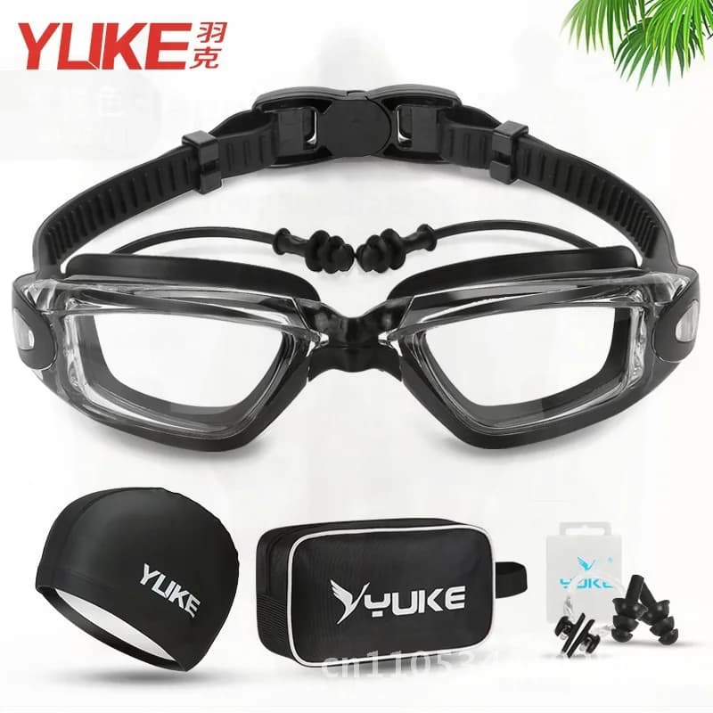 Men's and women's waterproof swimwear, large frame with UV protection, provided with swim cap - Swimming equipment