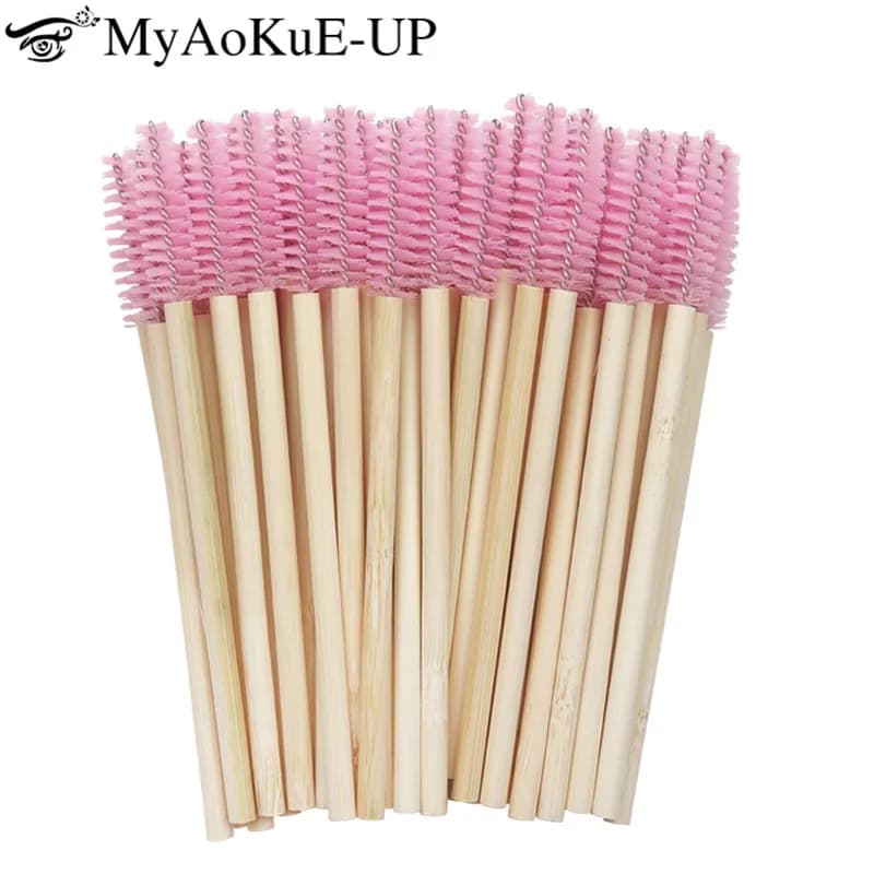 Brushes for wood makeup wand for disposable cosmetic makeup applicator for eyebrow brushes extension for eyelash tools for cosmetic brushes