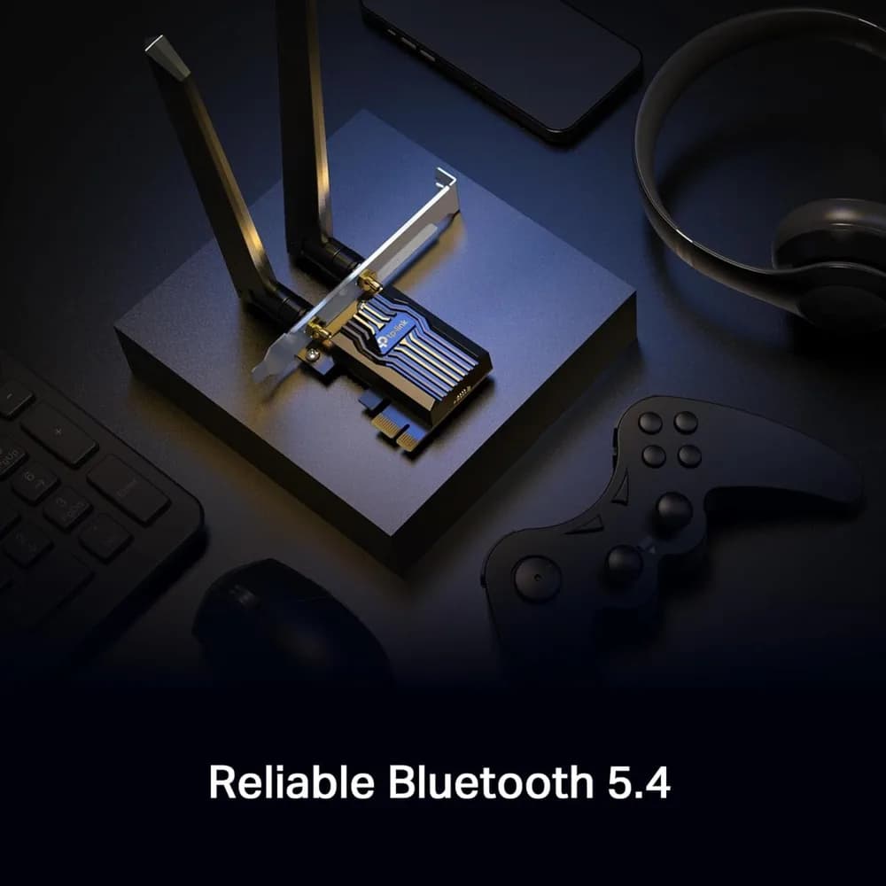 Scheda Wireless PCIe WiFi 7 Tri-Band BE9300 con Bluetooth 5.4, Adattatore Desktop con Antenna ad Alto Guadagno, Supporto MLO WPA3, Spedizione dagli USA