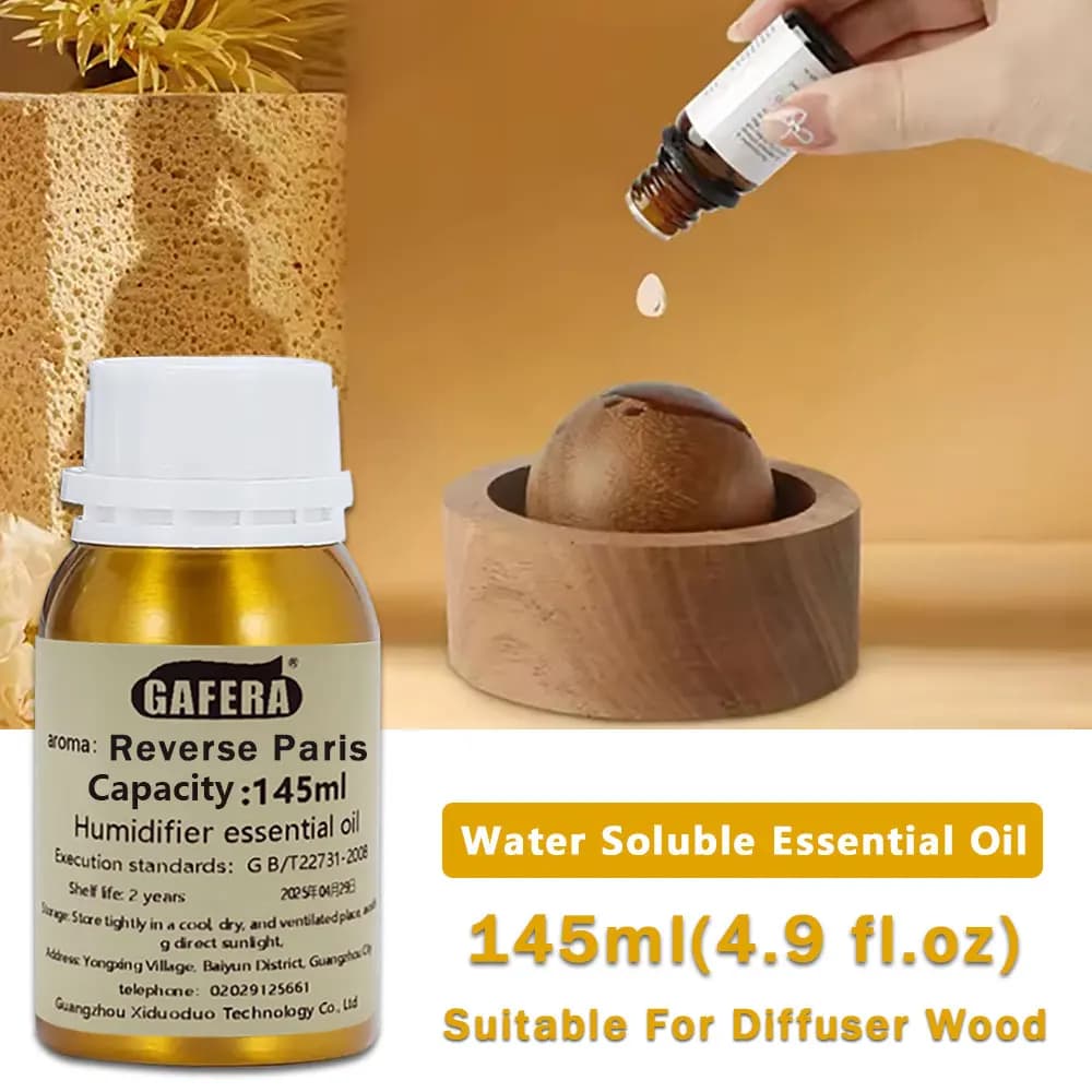 GAFERA 145ml (4.9 fl.oz) Oli Essenziali Reverse Paris - Per Diffusore, Legno Profumato, Pietra Aromatica e Umidificatore