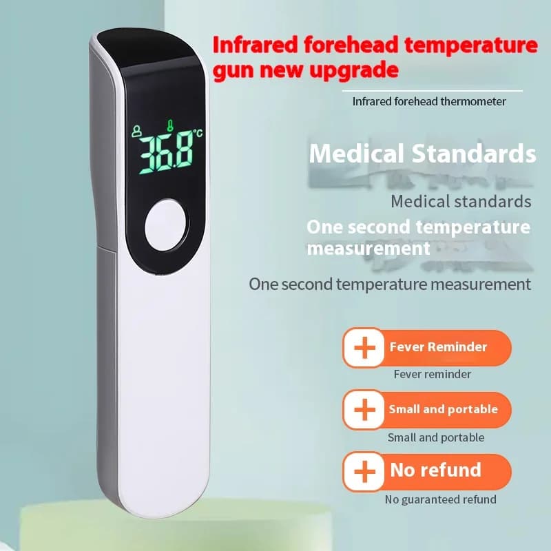 JUSTLANG Infrared Thermometer for Medical Temperature Front Digital LED Display Contactless Instrument for Adult Children Fever Measurement