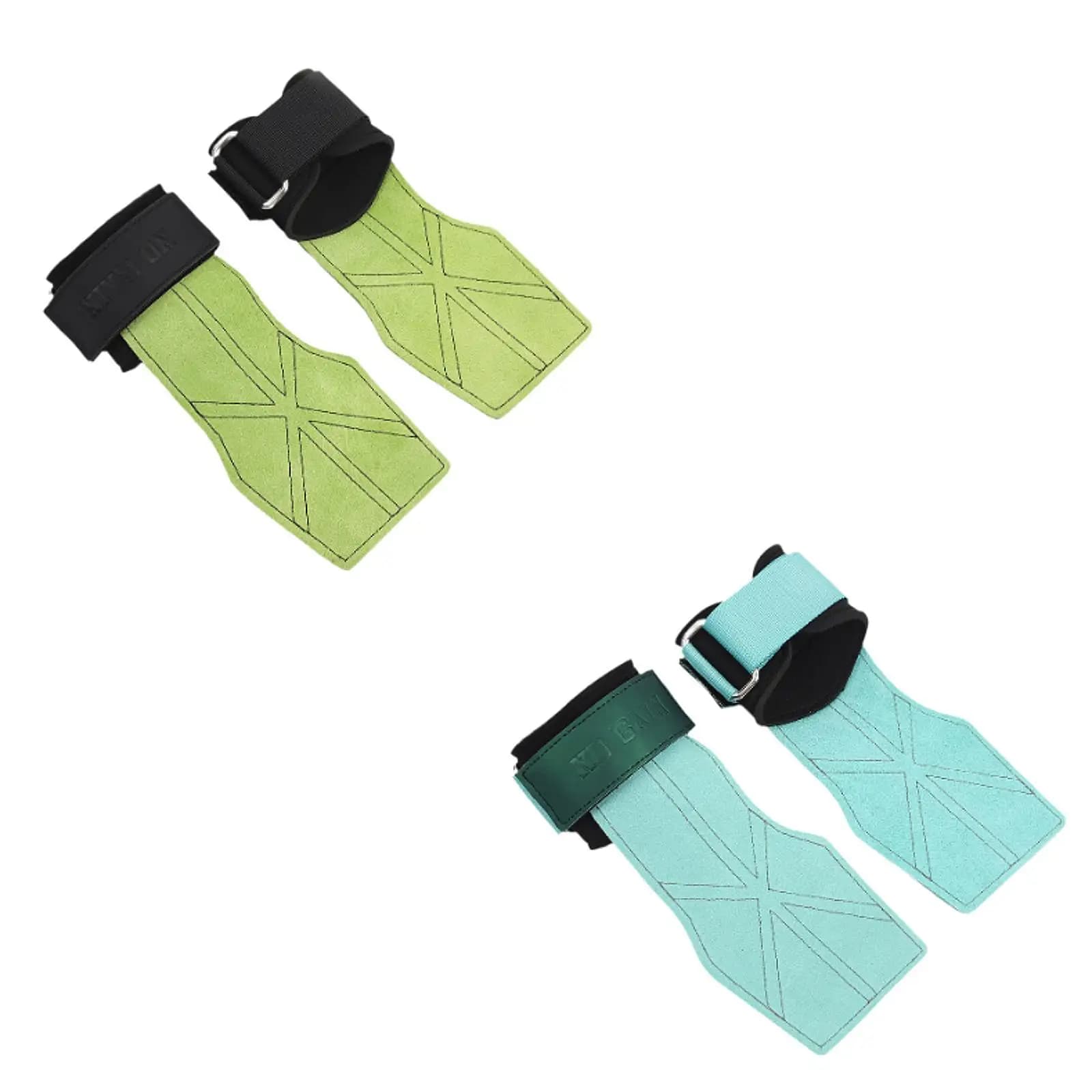 2x Weightlifting Grips Palm Protector Portable Supplies Traction Gloves for Running Training in Gym Functional Training