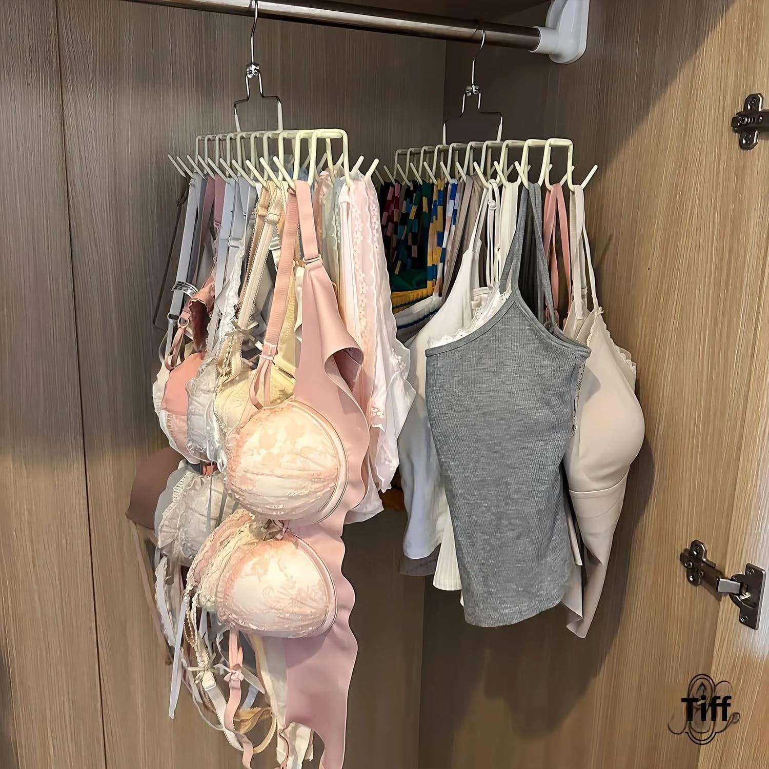 Multi-Purpose Plastic Clothes Hanger for Bras Underwear Suits Modern Design Non-Slip Hook Closet Organizer Storage
