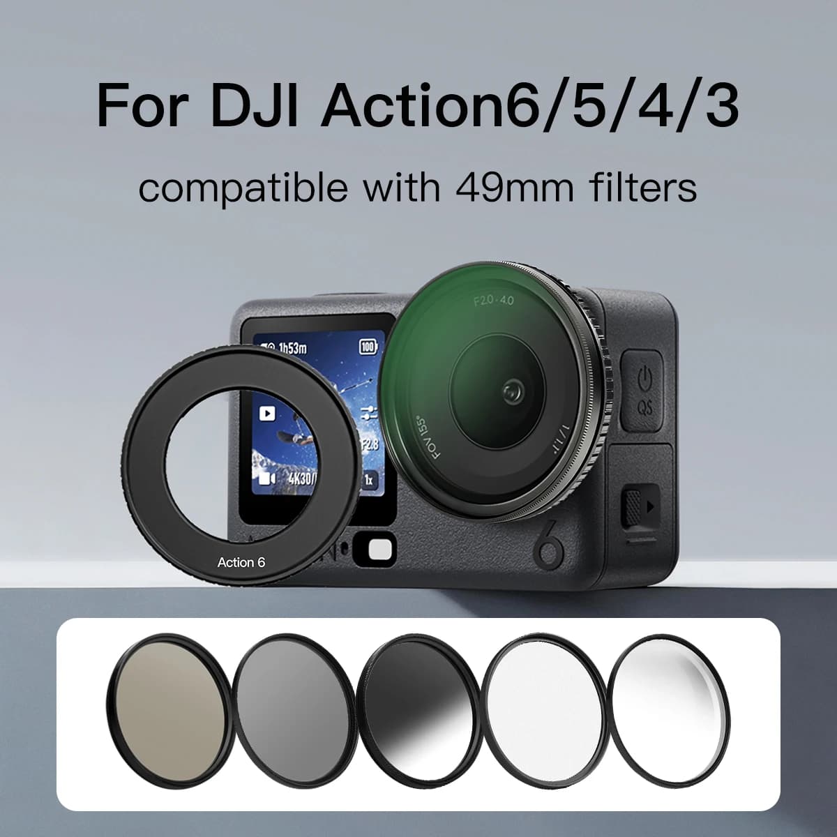 For DJI Osmo Action 6/5/4/3 Compatible UV/CPL/ND/Star/Nero Mist/GND/Filter for sports cameras