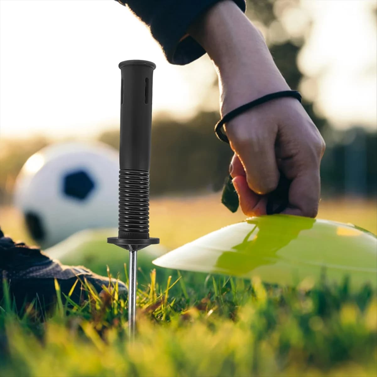 2525+ Chiodi da pavimento Asta da bandiera Montaggio a molla Asta da calcio Chiodo di fissaggio Base per bandiera da calcio Supporto per bandiera da calcio Strumento per asta da calcio