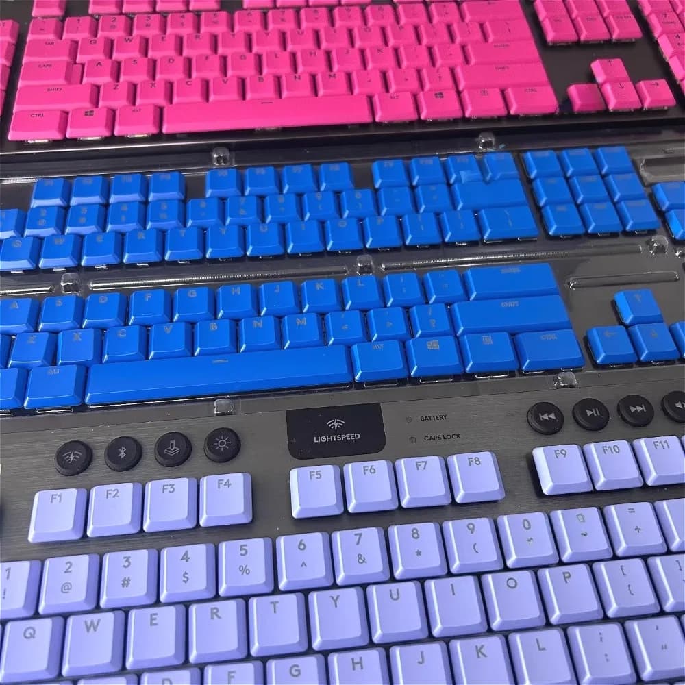 Keycaps Ultra-Sottili in ABS a Basso Profilo per Tastiera Meccanica da Gaming Logitech G915/G815/G913/G813 TKL RGB, Retroilluminata