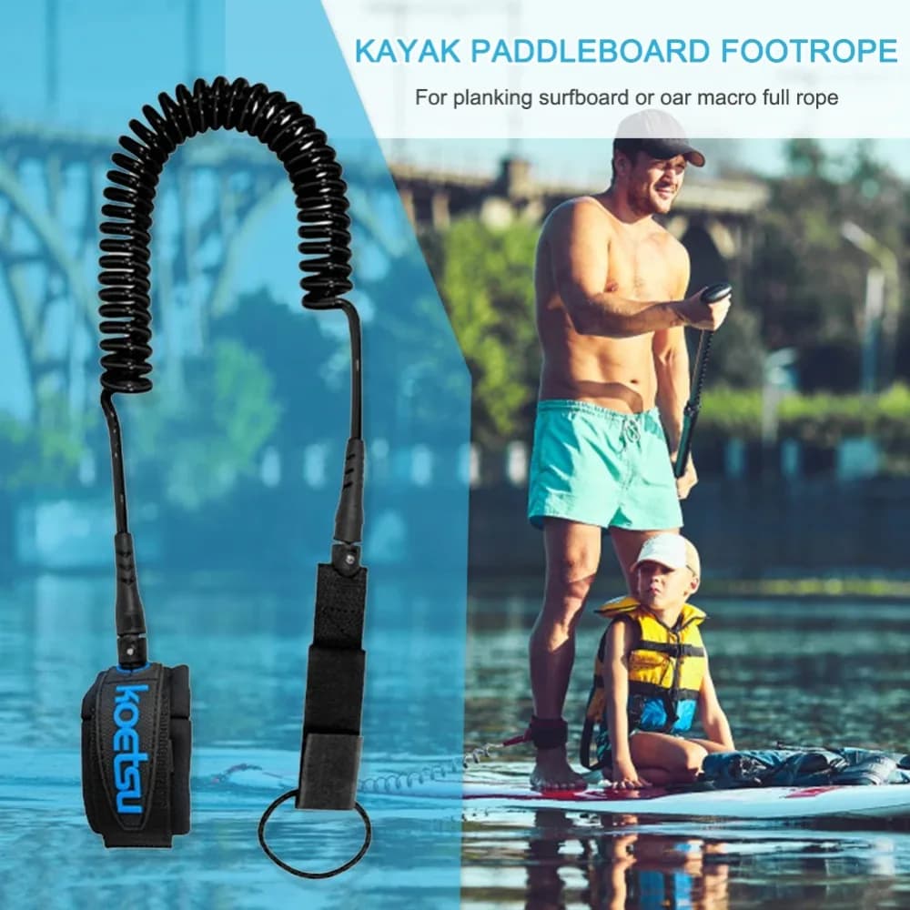 Corda elastica in TPU per SUP, kayak e barche, pratica e sicura per il surf e lo stand-up paddle