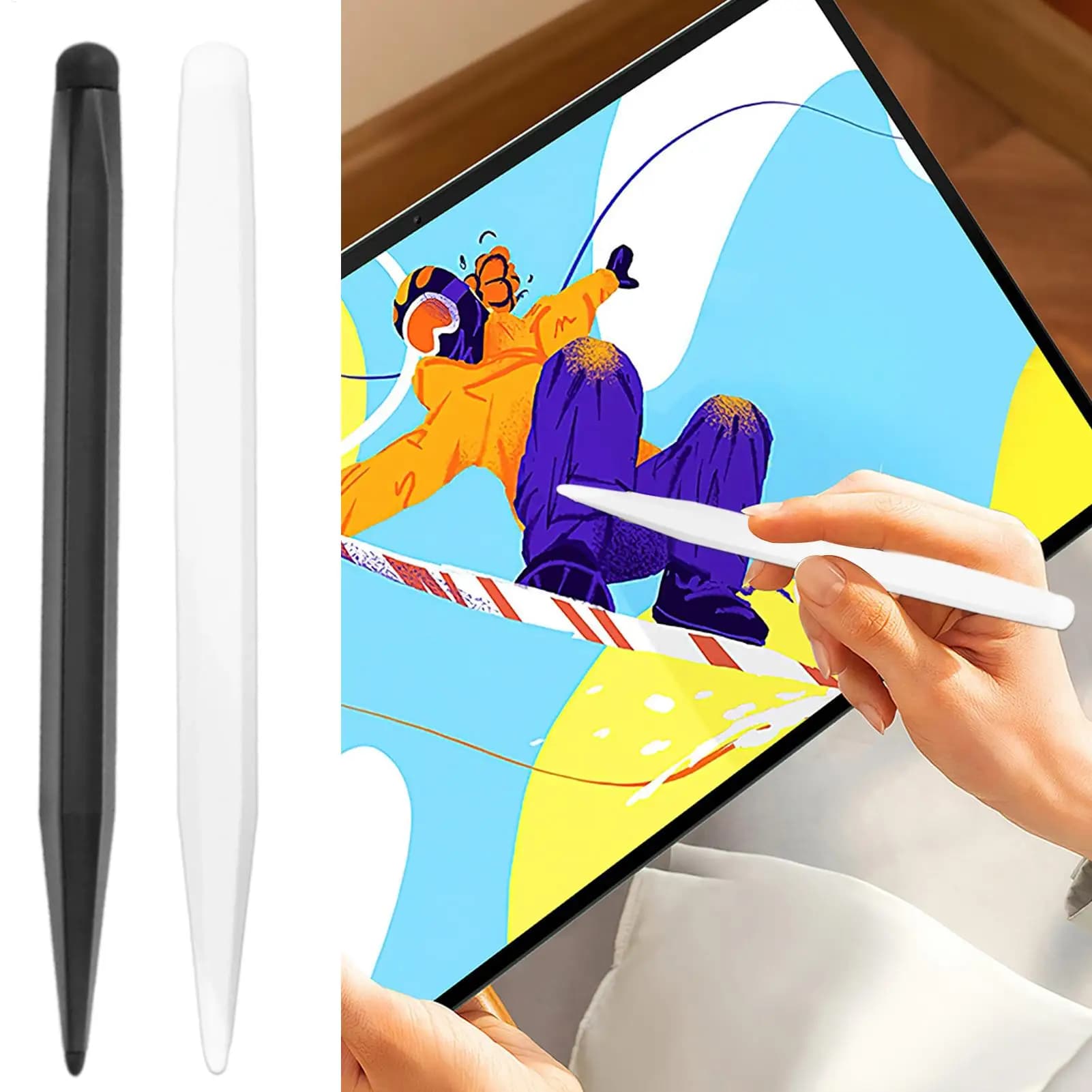Penna touch per tablet Penna touch per telefono a doppia testa ad alta precisione con sensore di pressione per disegnare presentazioni artistiche di prendere appunti