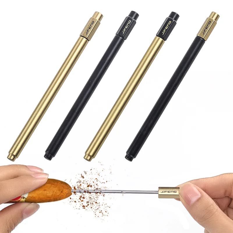 Cigar Piercer Unblock Tool Stainless Steel Needle Drilled Burr Dredge Hole Punch Smoking Accessories