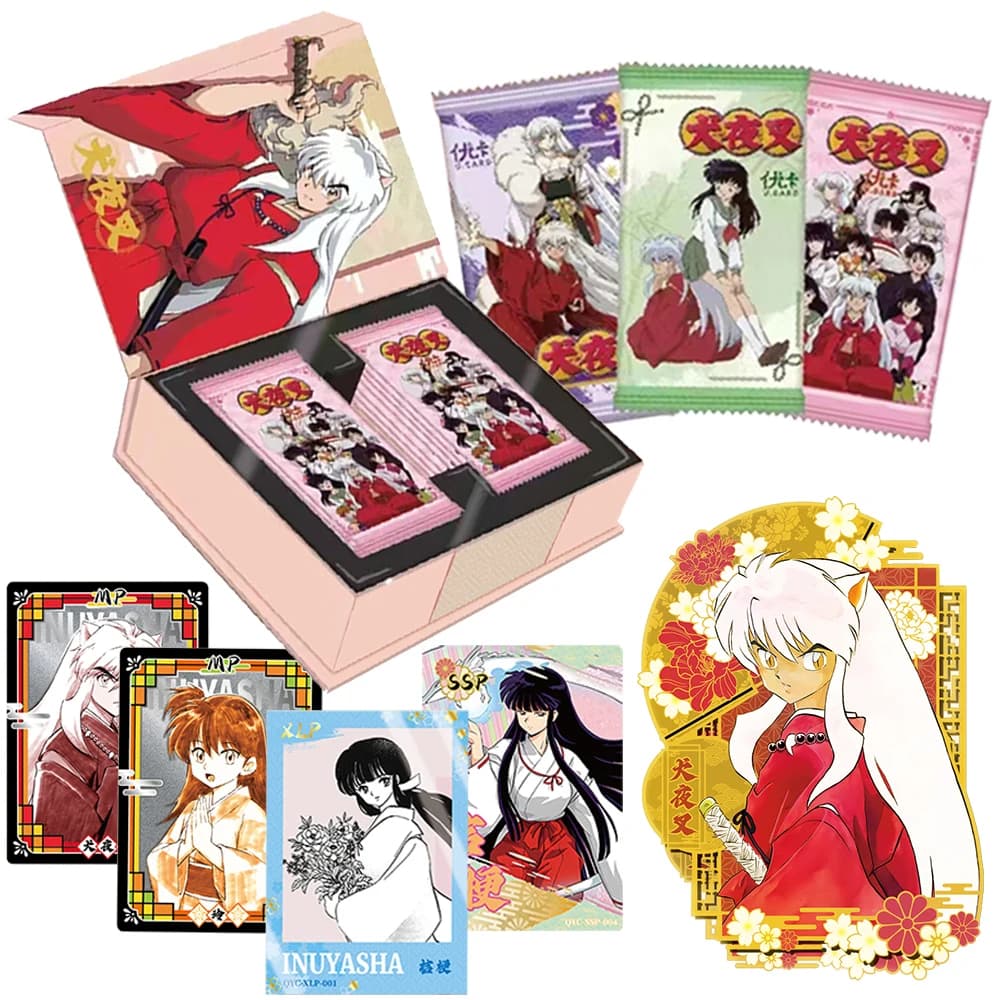 Inuyasha Collezione di anime giapponesi Carta Protagonista Squadra Nove Palazzo Griglia Puzzle Card Fan preferiti Divertenti Giocattoli creativi Regali
