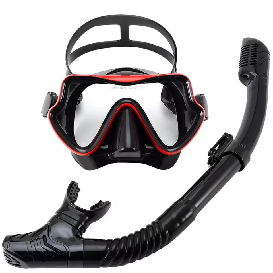 Diving Mask Adult Scuba Snorkeling Equipment Professional Panoramic Snorkeling Kit for Swimming Training