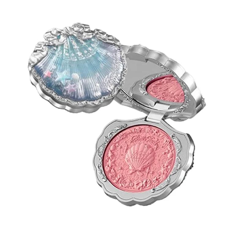 Trucco Flowerkaren Shell Pearl Collection Fard in raso di seta Leggero fard altamente pigmentato in polvere Fard per il viso a lunga durata