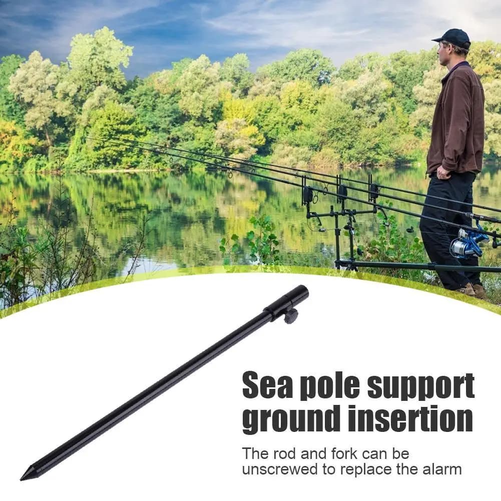Hot Sale Fishing Bank Stick Skillful Manufacture Carp Fishing Bank Stick Adjustable Bankstick Bite Alarm Extension Rod Black