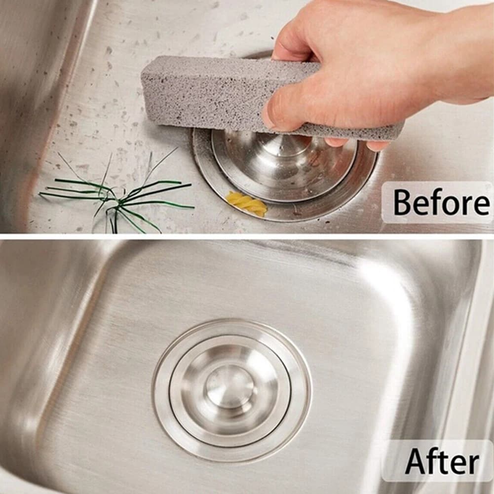 2x asta per la pulizia della pietra galleggiante pomice Stick paglietta detergente per la rimozione delle macchie per la pulizia della ciotola del water di casa