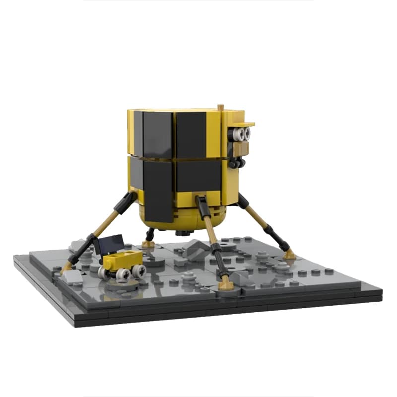 Set di Costruzioni MOC da 324 Pezzi, Modello Spaziale Hakuto R Lunar Lander e Rashid Tenacious Rovers, Giocattoli Educativi, Regali di Natale