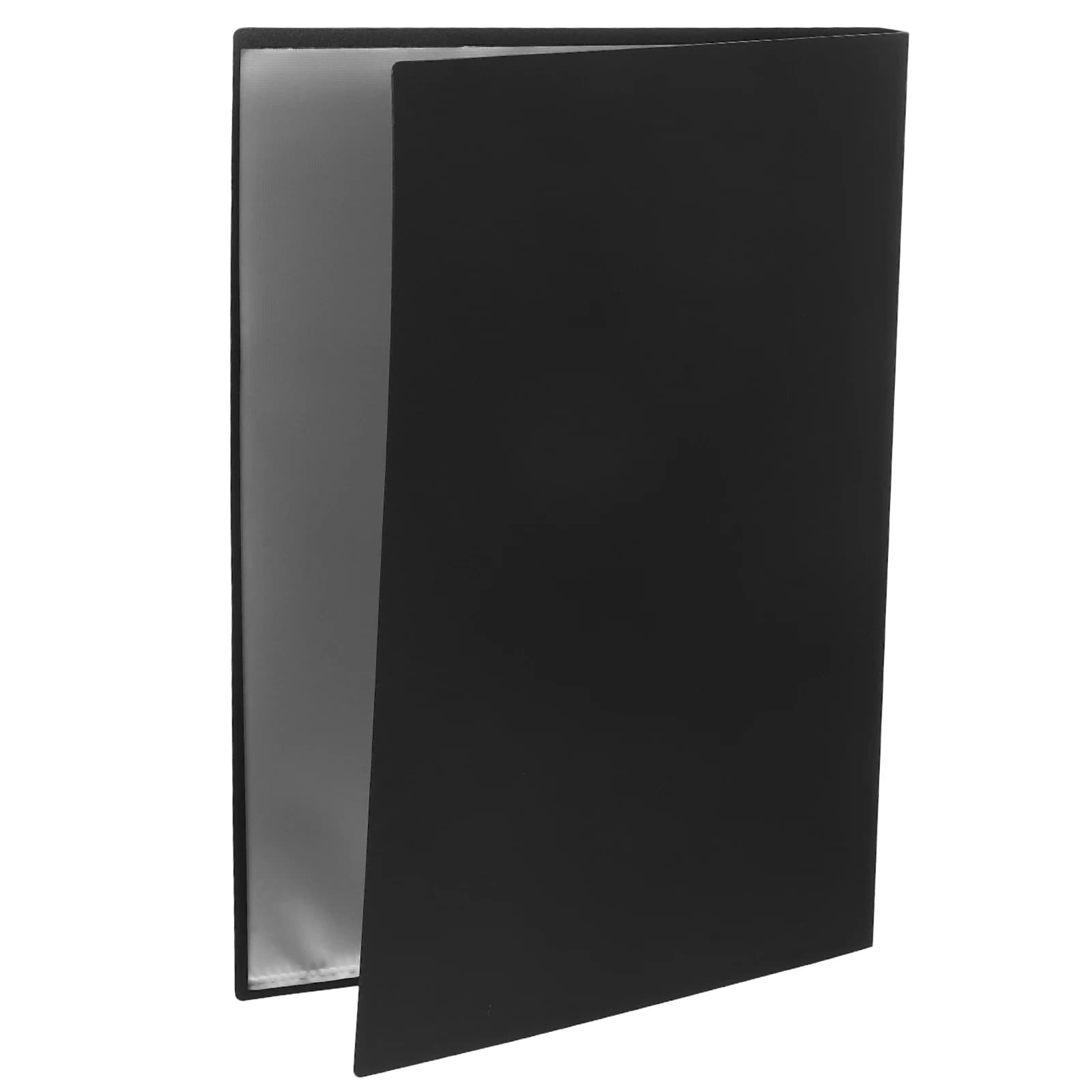 Cartella per presentazioni nera Raccoglitore per portafoglio con 20 tasche Organizzatore di documenti impermeabile durevole per archiviazione di file di fogli musicali
