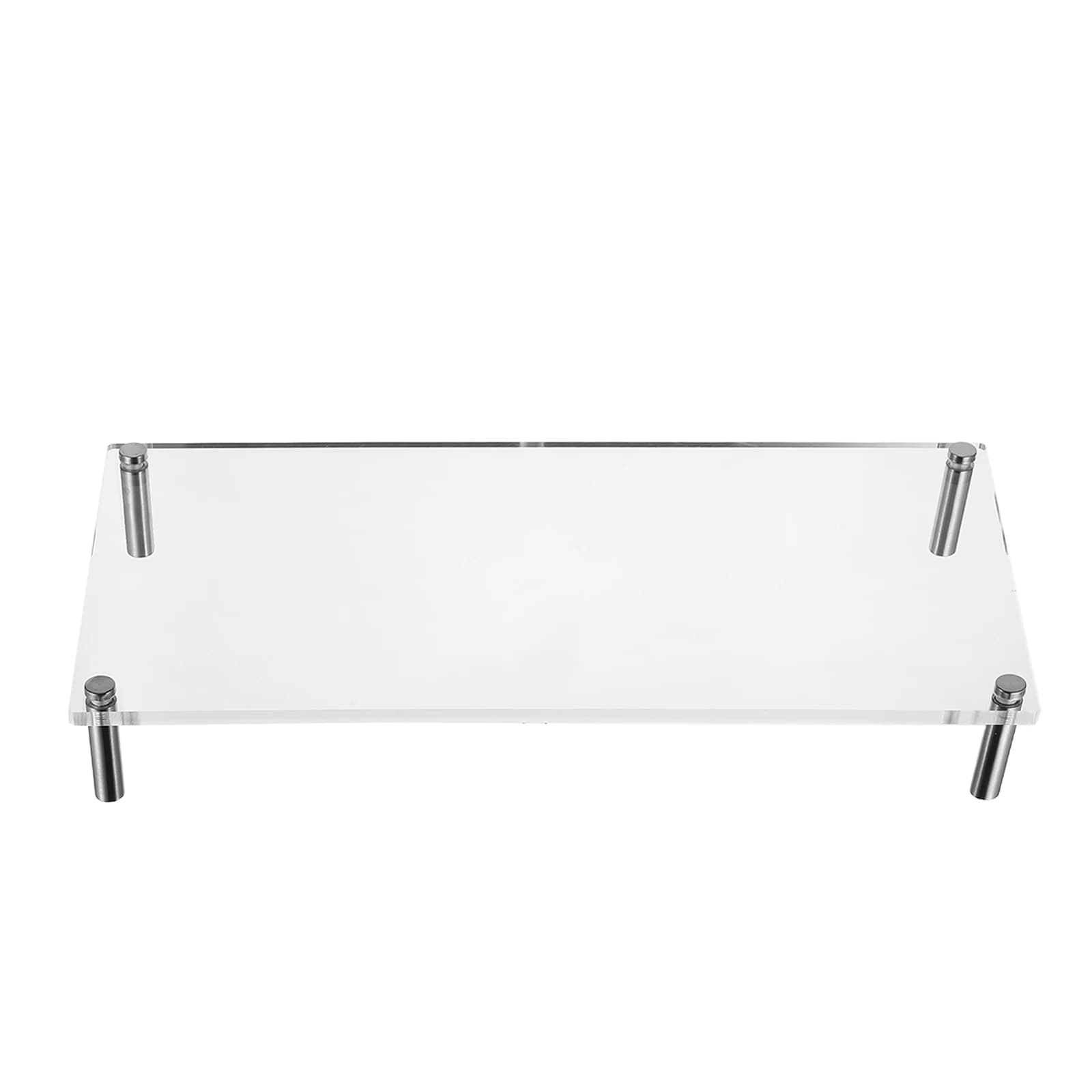 Acrylic Transparent Monitor Support, Desk Stable Platform, Small Monitor Rack, Home and Office Space Saving Organizer