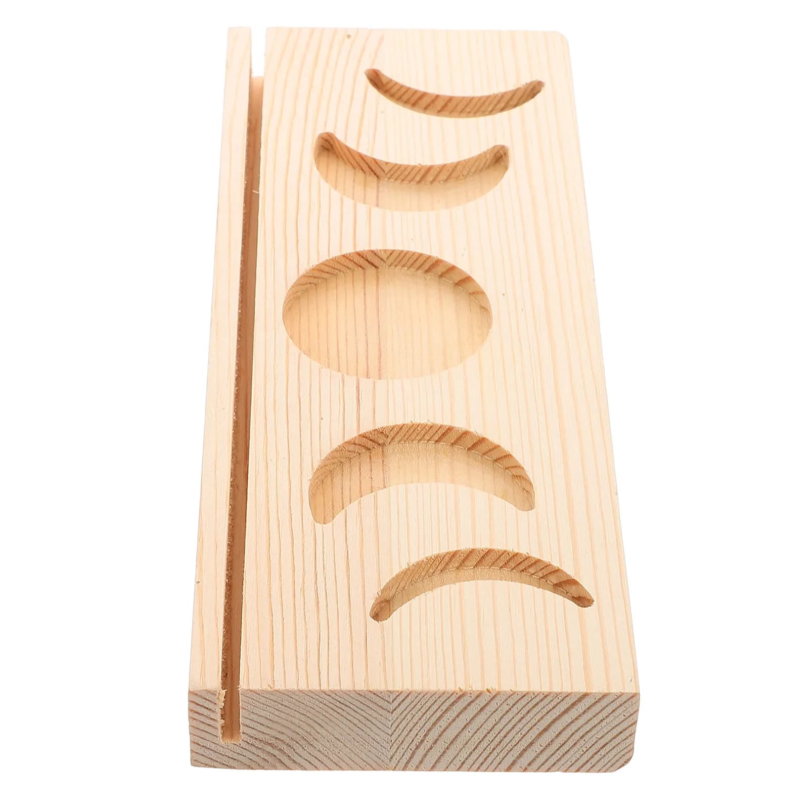 Supporto in Legno per Carte dei Tarocchi, Finitura Naturale, Espositore Compatto Multistrato per Conservazione dei Mazzi di Tarocchi, Strumento di Divinazione, Supporto per Streghe