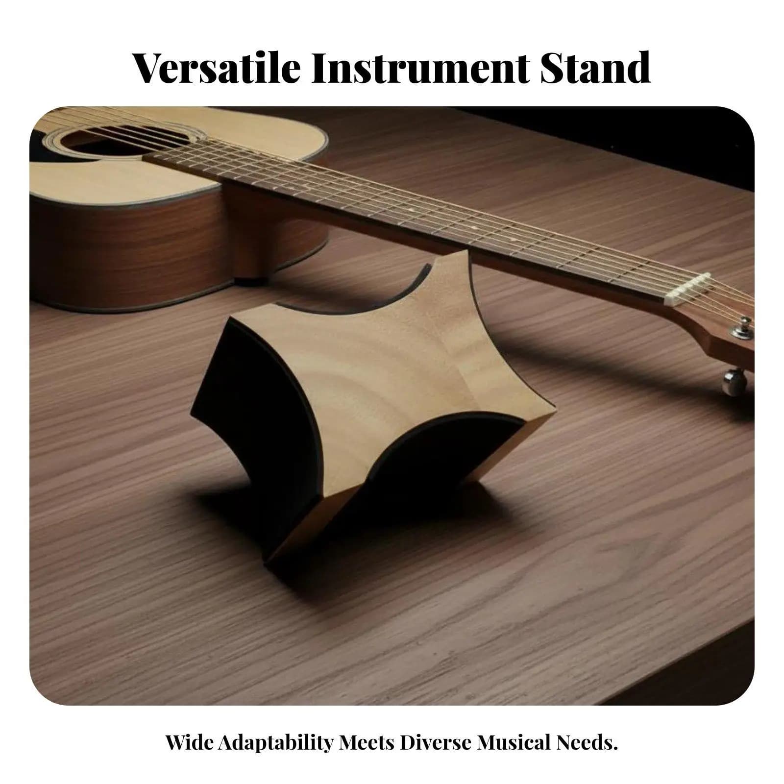 Wooden Guitar Neck Rest Support Stand for Electric Acoustic Bass Ukulele Repair Tool with Non Slip EVA Pad