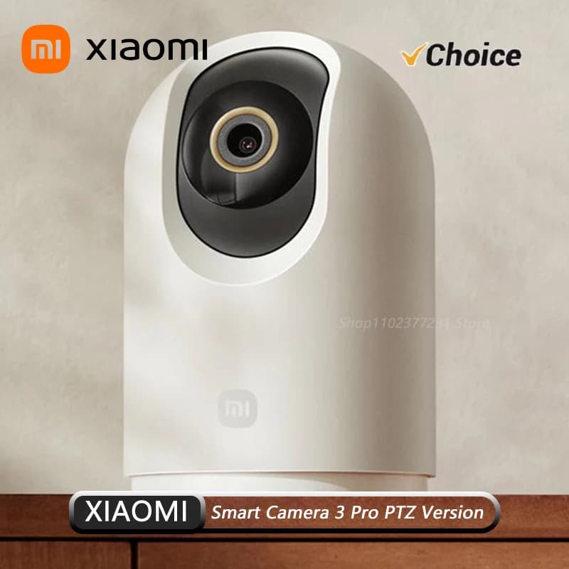 NEW Xiaomi Smart Camera 3 Pro PTZ Version Full Color HDR 2.4/5GHz Mesh Gateway AI/Human/Baby Cry Detection 360° Security CN