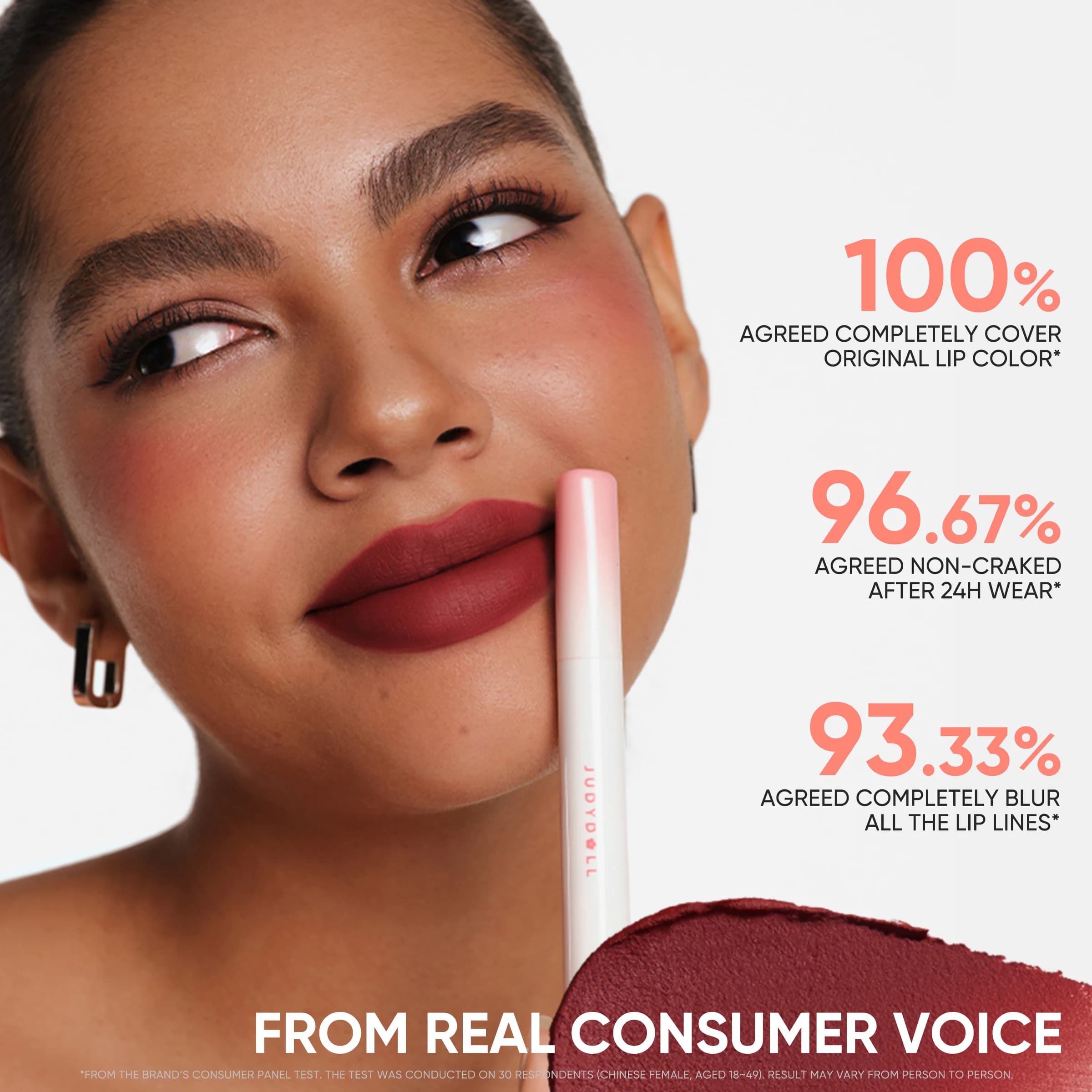 JUDYDOLL Cushion Matte Lock Lip Cream Plant Squalane Non Drying Beginner Friendly Dual Use Lip Cheek Tint Portable Lip Makeup