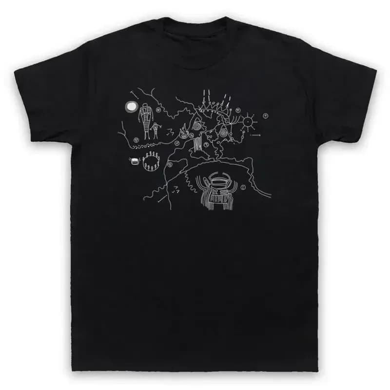 TWIN PEAKS OWL CAVE MAP UNOFFICIAL PICTOGRAM CALENDAR MENS WOMENS T SHIRT