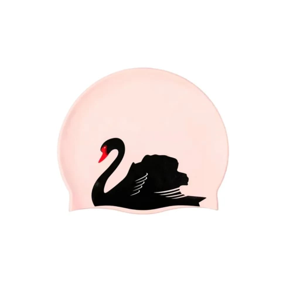 Plus Size Swimming Cap Printed Pattern Ear Protection Diving Hat Silicone Anti Slip Bathing Caps For Long Short Hair