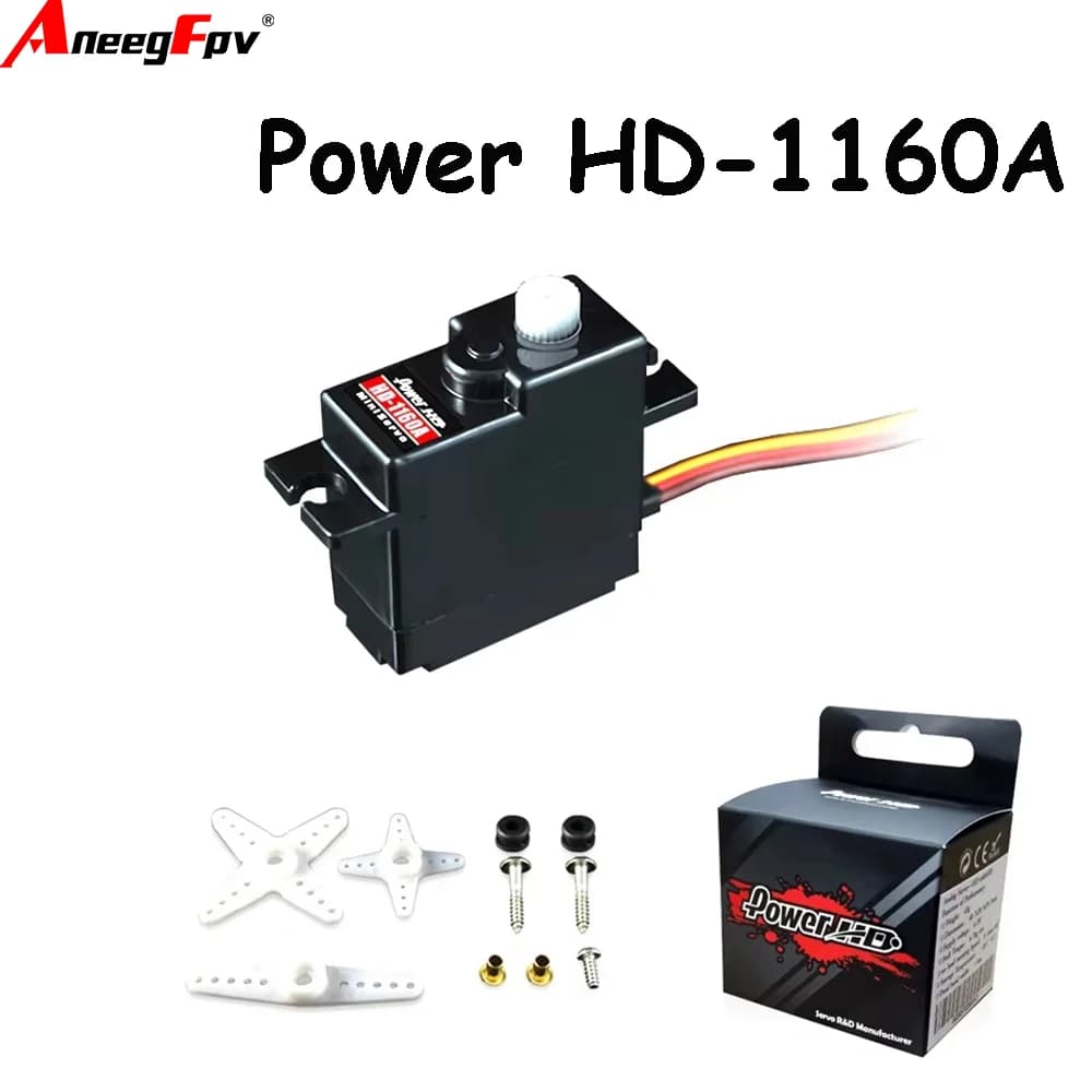 Servo Digitale Mini Power HD HD-1160A 3kg con Ingranaggi in Plastica per Auto RC, Buggy, Elicottero, Drone