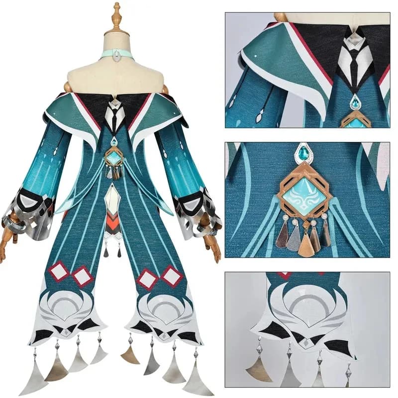 A;3\v,7'd/In Stock Lan Yan Cosplay Costume 2025 New Genshin Impact Lanan Wig Dress Headwear Earrings Girls Outfit Few;x;4'v\6,b/